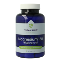 Magnesium 150 Bisglycinaat met 200mg L-Taurine 90 Tabletten