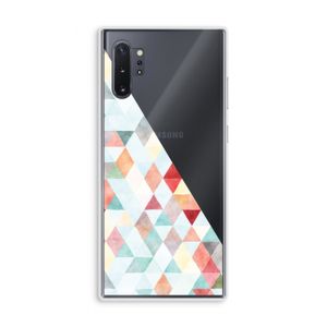 Gekleurde driehoekjes pastel: Samsung Galaxy Note 10 Plus Transparant Hoesje