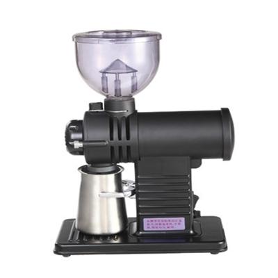 Elektrische koffiemolen plat wiel Burr Grinder koffie Miller (zwart)