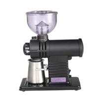 Elektrische koffiemolen plat wiel Burr Grinder koffie Miller (zwart)