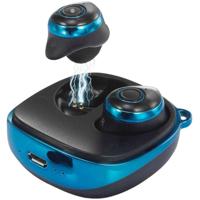 Renkforce RF-BTK-200 In Ear oordopjes Bluetooth Blauw, Zwart Headset