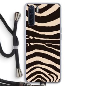 Arizona Zebra: Oppo A91 Transparant Hoesje met koord