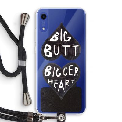 Big butt bigger heart: Honor Play 8A Transparant Hoesje met koord