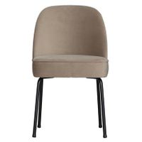 BePureHome Vogue Eetkamerstoel - Fluweel Taupe