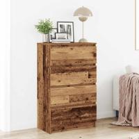 Dressoir 60x35x98,5 cm spaanplaat oud hout