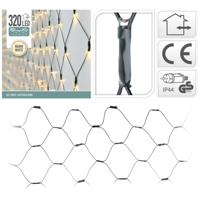 S.I.A. LED Netverlichting 300x150 cm 320 LEDs Warm Wit Licht Groen