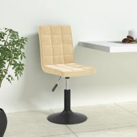 Eetkamerstoelen draaibaar 6 st fluweel crèmekleurig Eetkamerstoelen draaibaar 6 st fluweel crèmekleurig