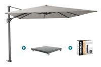 Platinum Challenger Premium T1 4x3 m - Manhattan Grey met Marbella voet + hoes