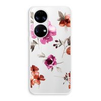 Geschilderde bloemen: Huawei P50 Transparant Hoesje