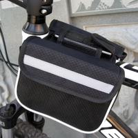 Fiets telefoon tassen Mountain Road fiets voorste hoofd tas zadeltas (zwart)