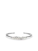 Yoko London bague en or blanc 18ct sertie de diamants et de perles Akoya - Argent