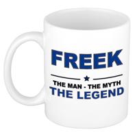Freek cadeau mok - man myth legend - naam koffiemok - 300 ml - collega - vaderdag