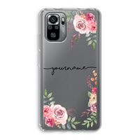Rozen: Xiaomi Redmi Note 10S Transparant Hoesje Rozen: Xiaomi Redmi Note 10S Transparant Hoesje