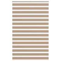 VidaXL Zebra blind 150x200 cm stofbreedte 145,9 cm polyester zandbruin