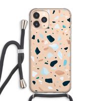 Terrazzo N°13: iPhone 11 Pro Max Transparant Hoesje met koord