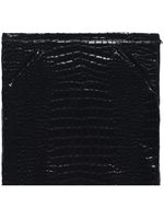 TOM FORD jupe en cuir à effet peau de crocodile embossée - Noir TOM FORD jupe en cuir à effet peau de crocodile embossée - Noir