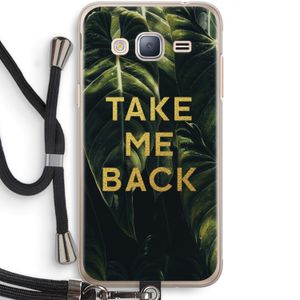 Take me back: Samsung Galaxy J3 (2016) Transparant Hoesje met koord