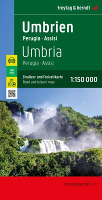 Wegenkaart - landkaart 624 Umbrië - Umbria - Assisi - Perugia | Freytag & Berndt