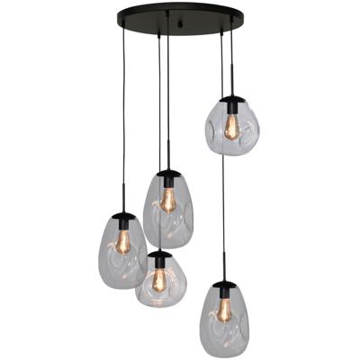 Masterlight Vide hanglampLava 5x helder glas - 2762-05-50-5-00-0001
