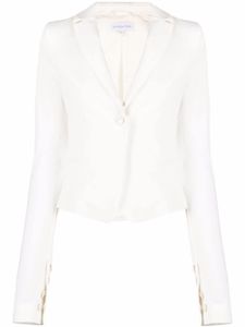 Patrizia Pepe blazer à simple boutonnage - Blanc