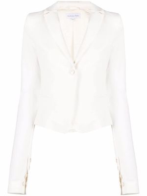 Patrizia Pepe blazer à simple boutonnage - Blanc