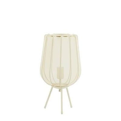 Light & Living Plumeria Tafellamp - H 45 x Ø 25 cm - Zand
