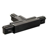 SLV 3-faseT-Connector 2 aarde links zwart - 145630