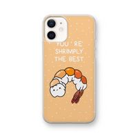 You're Shrimply The Best: iPhone 12 Transparant Hoesje