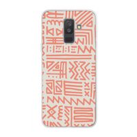 Marrakech Pink: Samsung Galaxy A6 Plus (2018) Transparant Hoesje