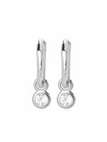 Monica Vinader petites boucles d'oreilles serties de topaze - Argent - thumbnail