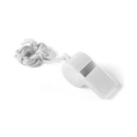 Fluitjes van kunststof - Multipack van 10x stuks - wit - aan koordje - herrie maken - sport Fluitjes van kunststof - Multipack van 10x stuks - wit - aan koordje - herrie maken - sport