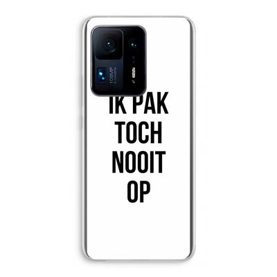 Ik pak nooit op: Xiaomi Mi Mix 4 Transparant Hoesje