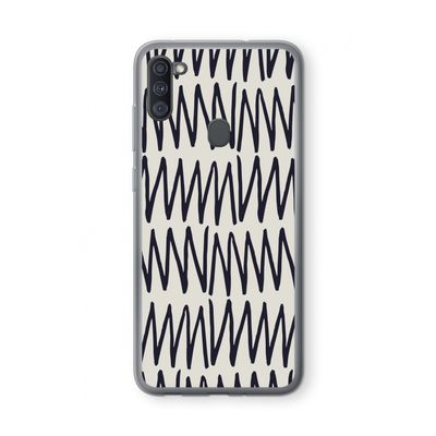 Marrakech Zigzag: Samsung Galaxy A11 Transparant Hoesje