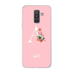 Pink Bouquet: Samsung Galaxy A6 Plus (2018) Transparant Hoesje