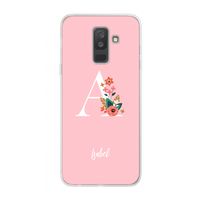 Pink Bouquet: Samsung Galaxy A6 Plus (2018) Transparant Hoesje