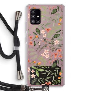 Sweet little flowers: Samsung Galaxy A51 5G Transparant Hoesje met koord