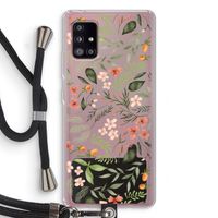 Sweet little flowers: Samsung Galaxy A51 5G Transparant Hoesje met koord