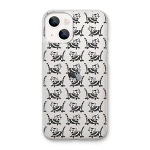 Zwarte poes: iPhone 13 mini Transparant Hoesje