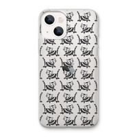 Zwarte poes: iPhone 13 mini Transparant Hoesje
