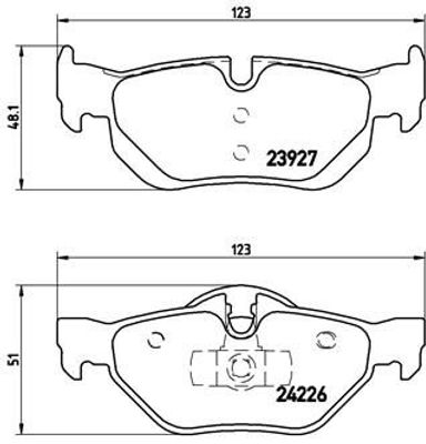 Remblokkenset, schijfrem BREMBO XTRA LINE P06038X