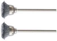 PROXXON penseelborstel brushes shaft 2.35 d=13mm steel 2pcs