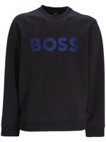 BOSS sweat en coton à logo imprimé - Noir - thumbnail