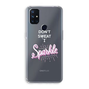 Sparkle quote: OnePlus Nord N10 5G Transparant Hoesje
