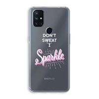 Sparkle quote: OnePlus Nord N10 5G Transparant Hoesje