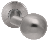 PF Gekr bolknop ¢50 vastgeveerd op rozet z. nokken