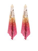 Rabanne boucles d'oreilles Pixel Flow - Rose