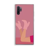 Pink boots: Samsung Galaxy Note 10 Plus Transparant Hoesje Pink boots: Samsung Galaxy Note 10 Plus Transparant Hoesje
