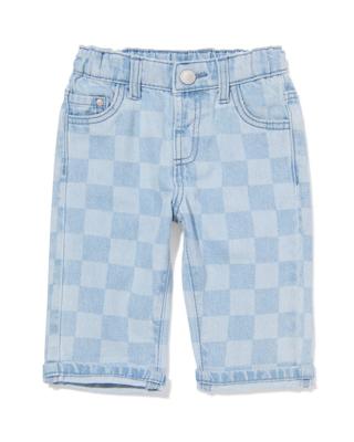 HEMA Babybroek blokken comfy fit denim (denim)