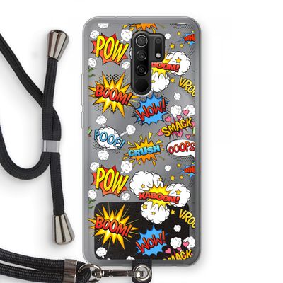 Pow Smack: Xiaomi Redmi 9 Transparant Hoesje met koord