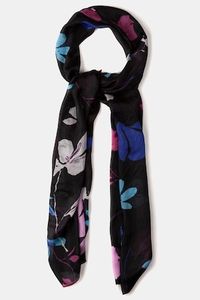 Ulla Popken Sjaal, zijde, gekleurde bloemen - Grote Maten Ulla Popken Sjaal, zijde, gekleurde bloemen - Grote Maten